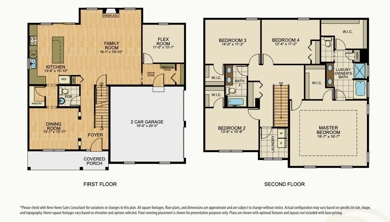 Floorplan of the McKenna Model from Garman Builders