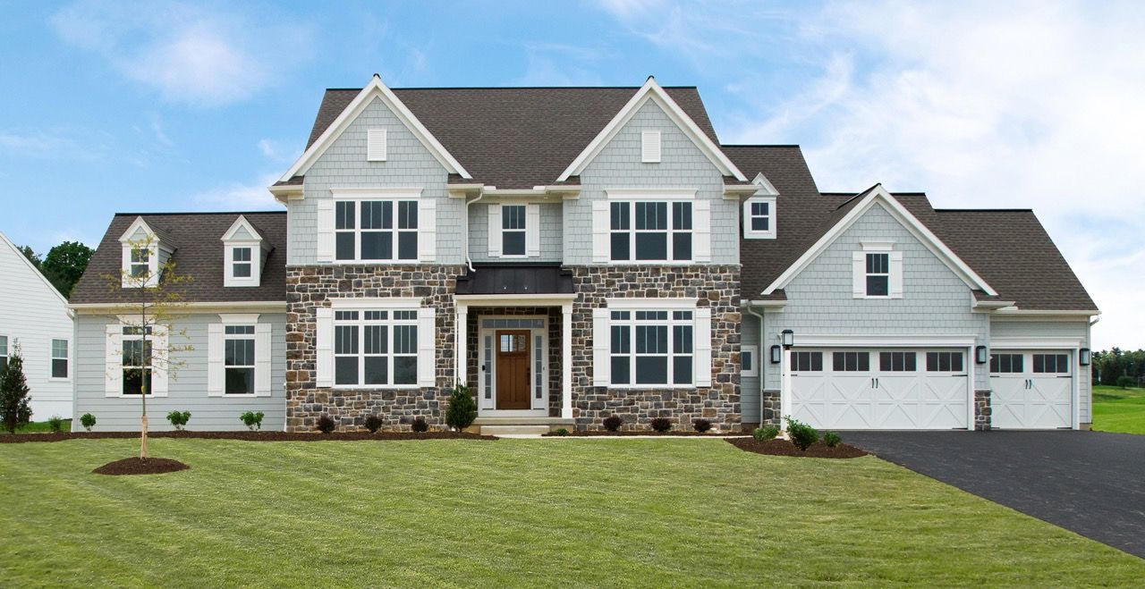 Front elevation of the Ariel model from Garman Builders