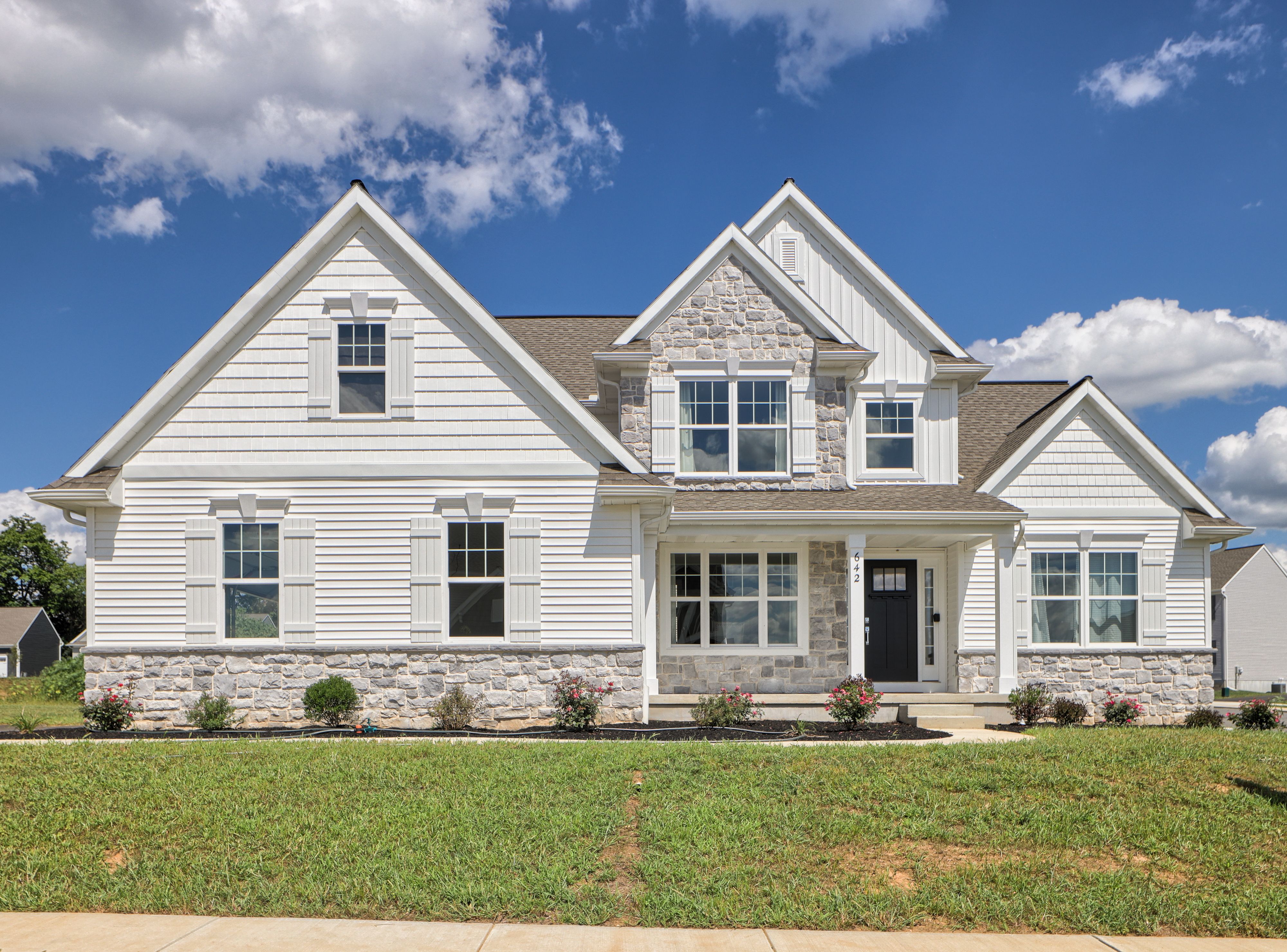 Front Elevation of the Heron Model from Garman Builders