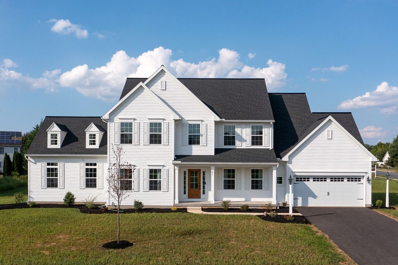 Front elevation of the Ariel model from Garman Builders