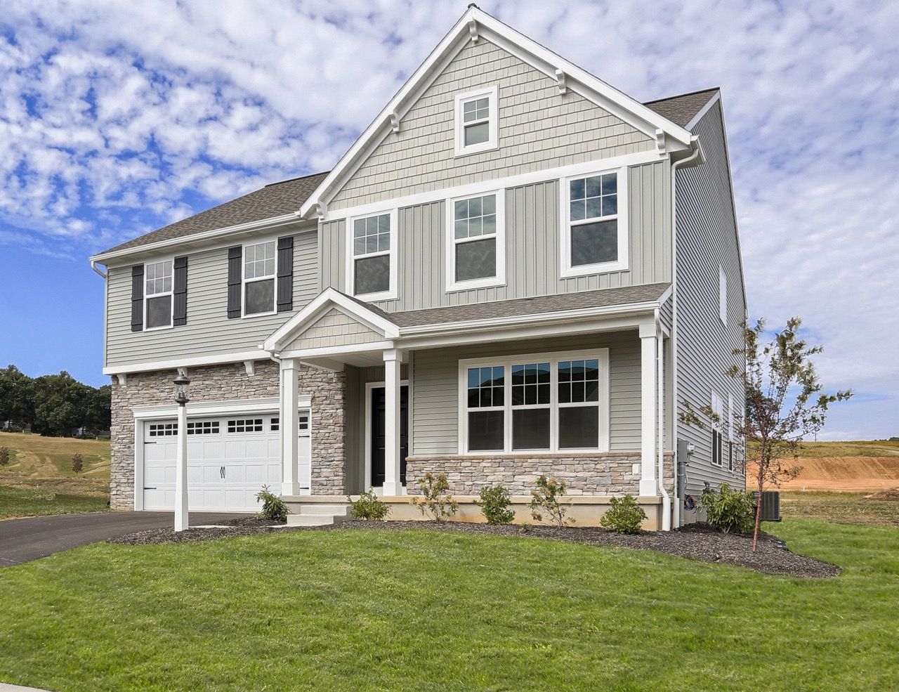 Front Elevation of the Sienna Model from Garman Builders