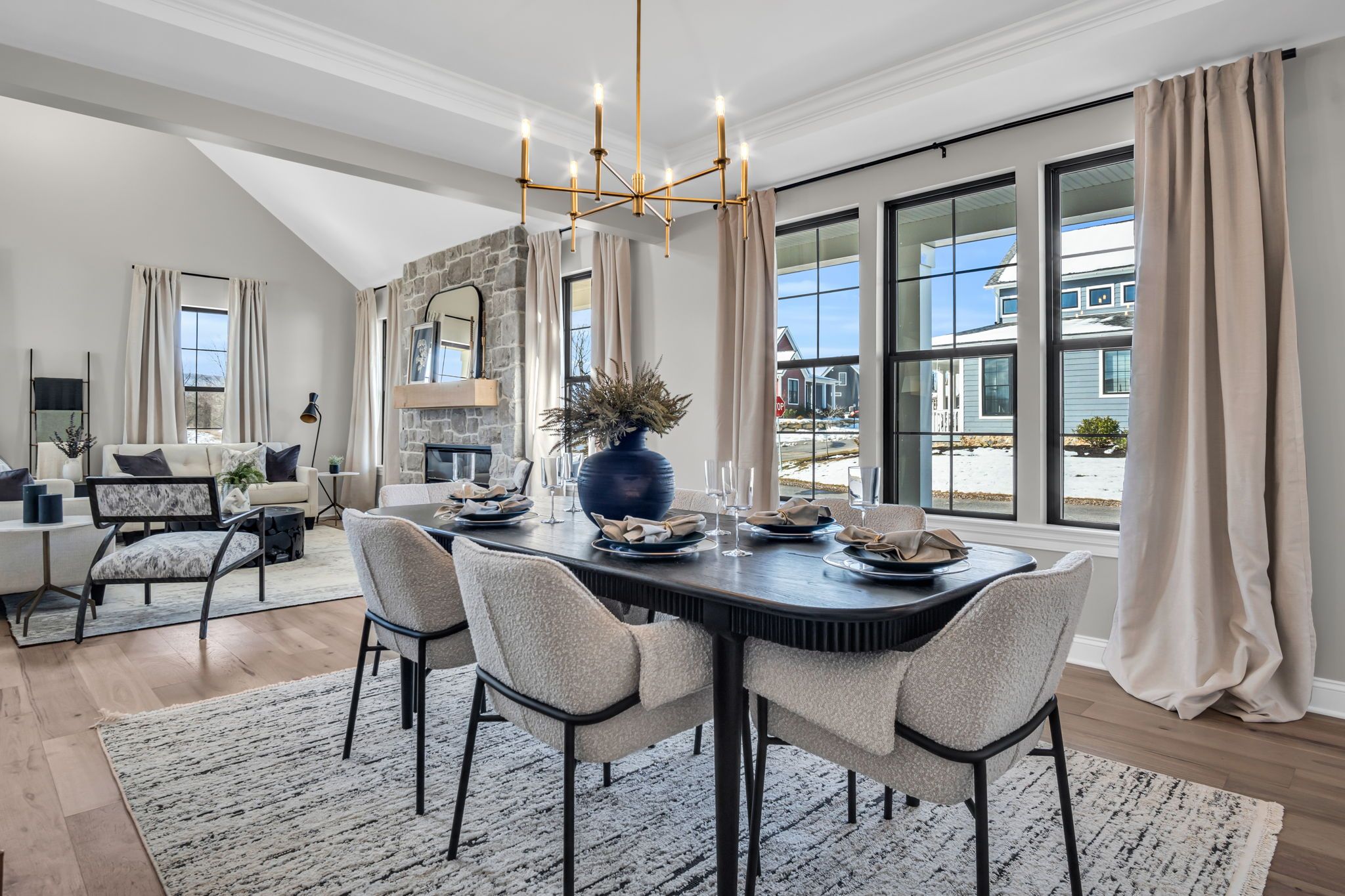 Dining room in the Arbor model from Garman Builders