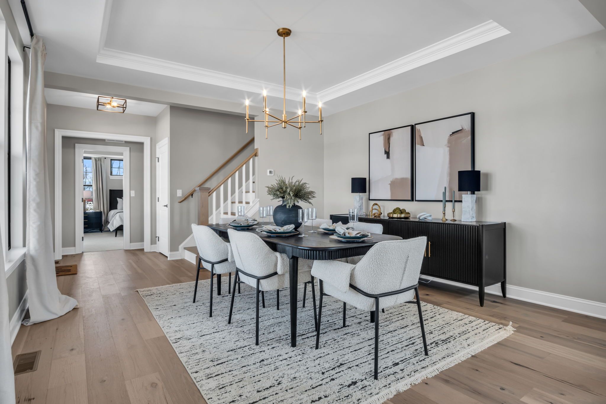 Dining room in the Arbor model from Garman Builders