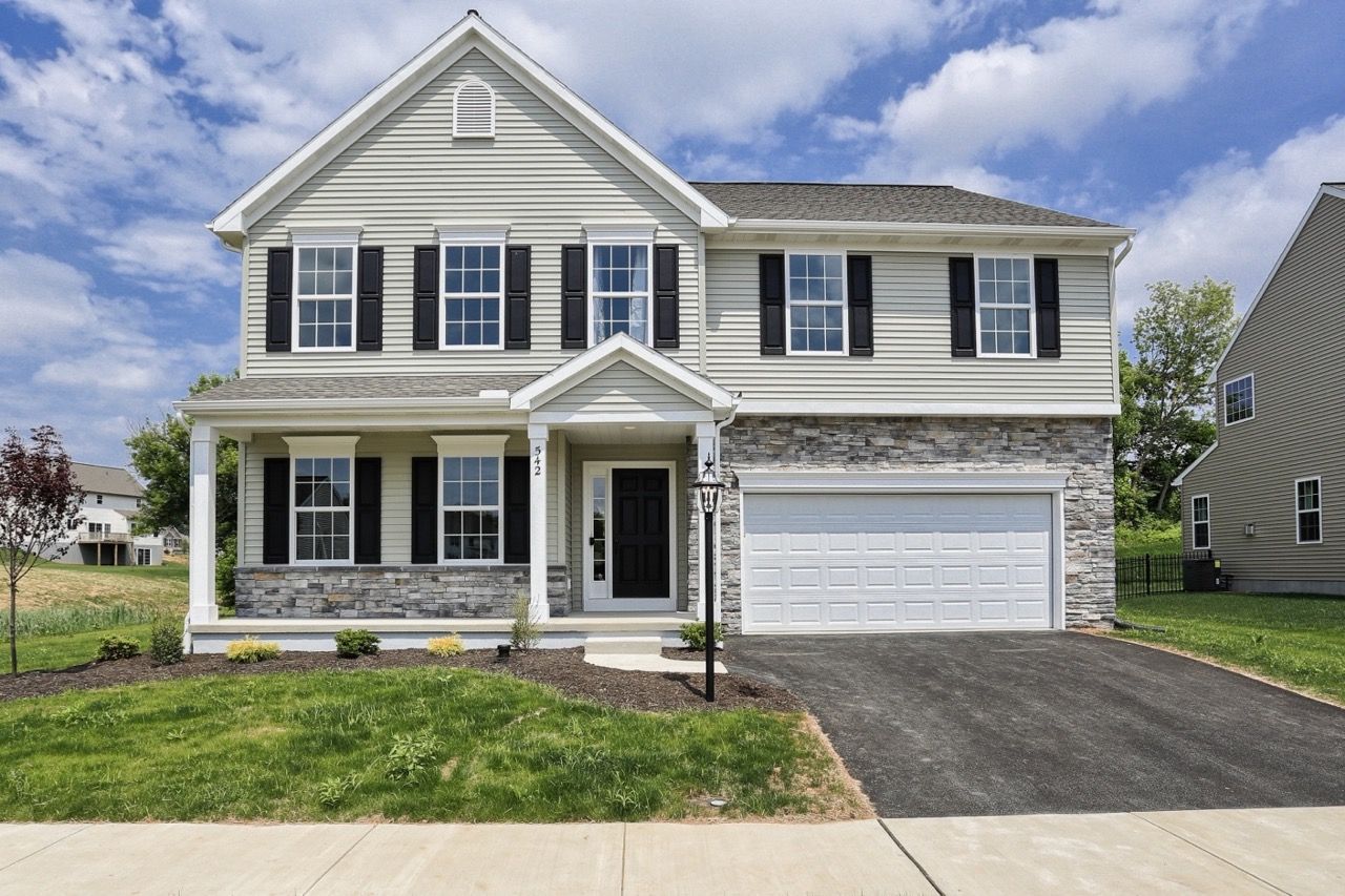 Front Elevation of the Sienna Model from Garman Builders