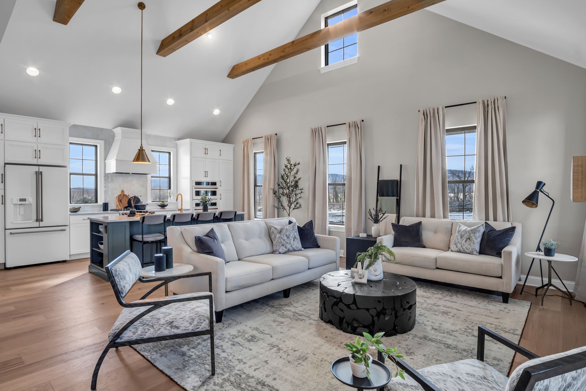 Living room in the Arbor model from Garman Builders