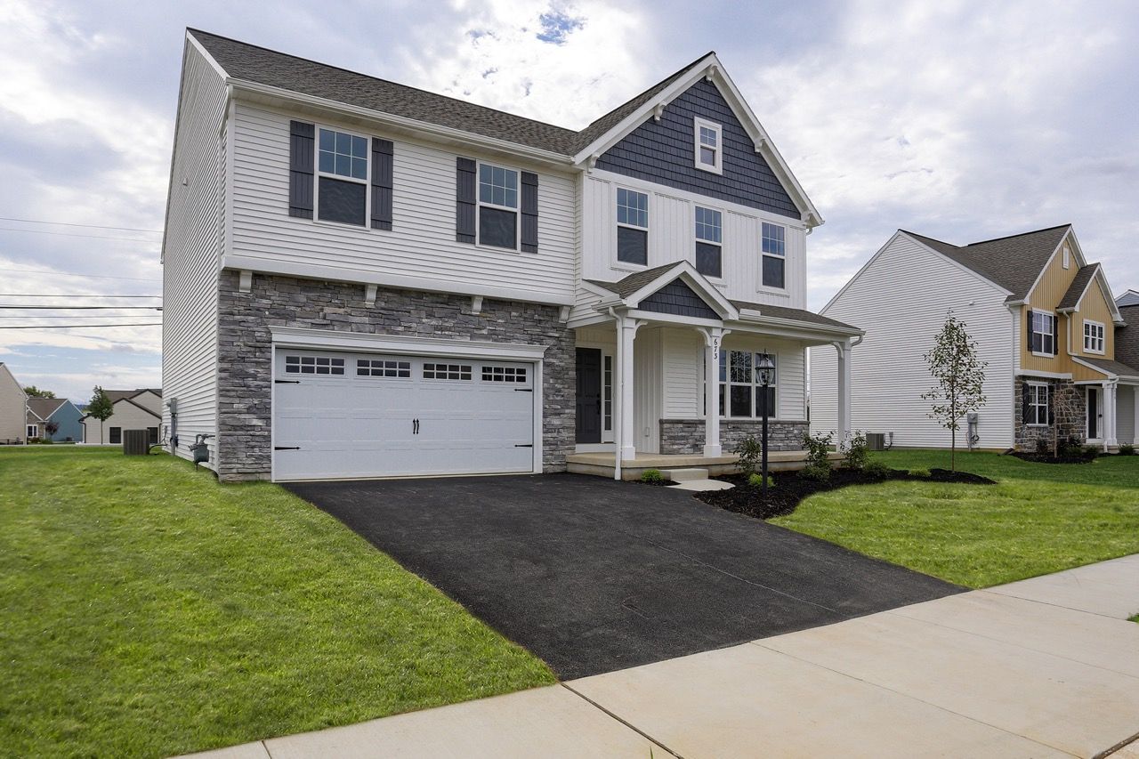 Front Elevation of the Sienna Model from Garman Builders