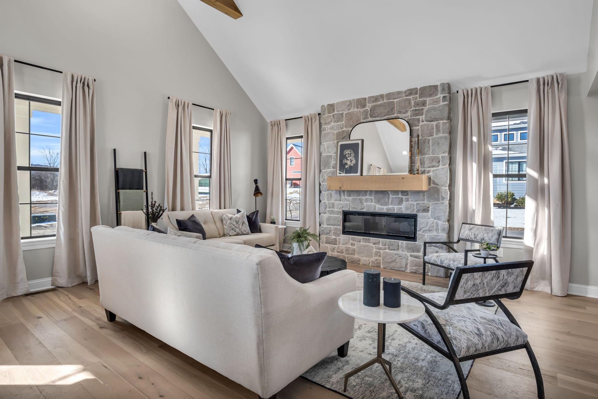 Living room in the Arbor model from Garman Builders