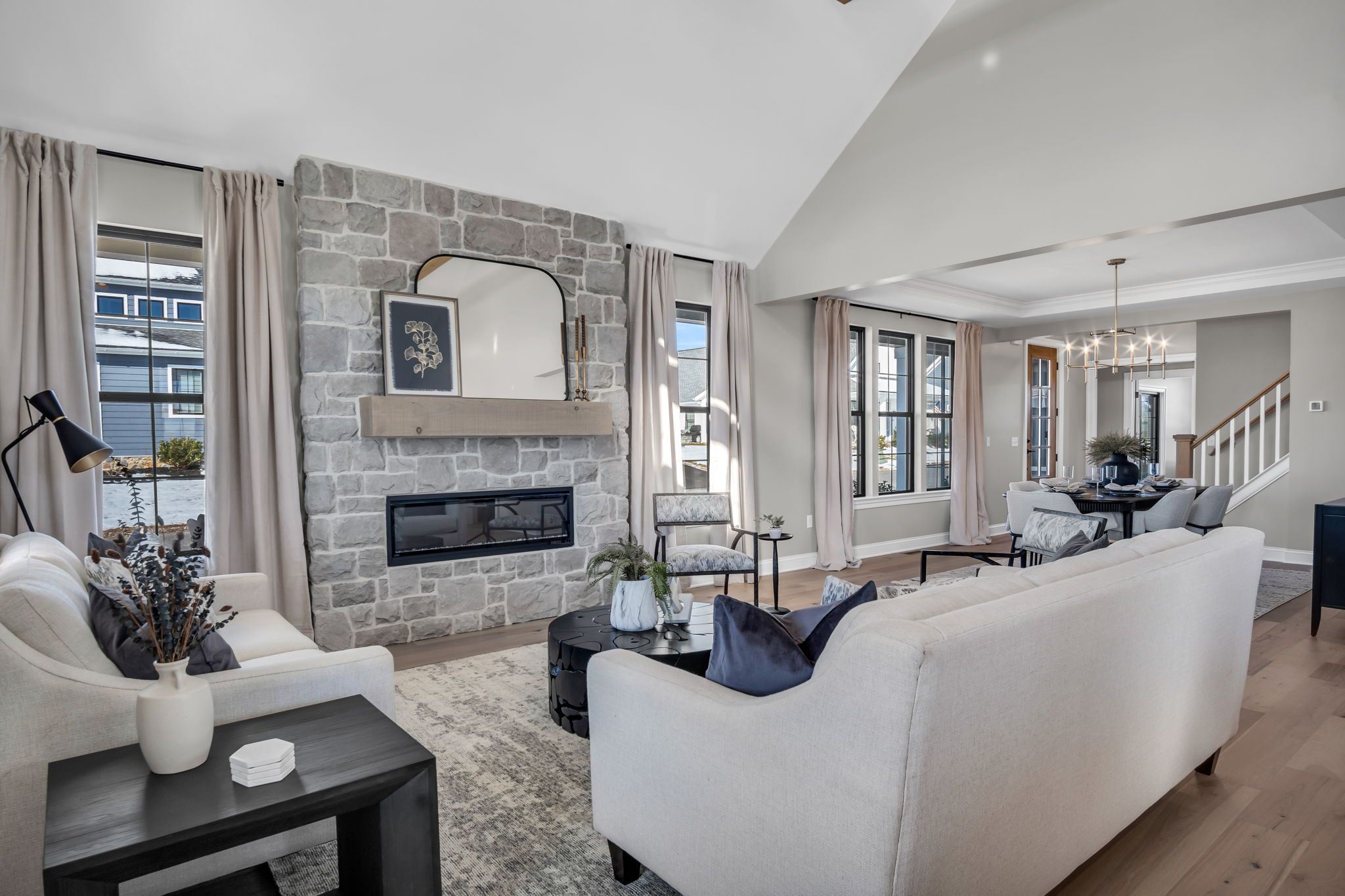 Living room in the Arbor model from Garman Builders