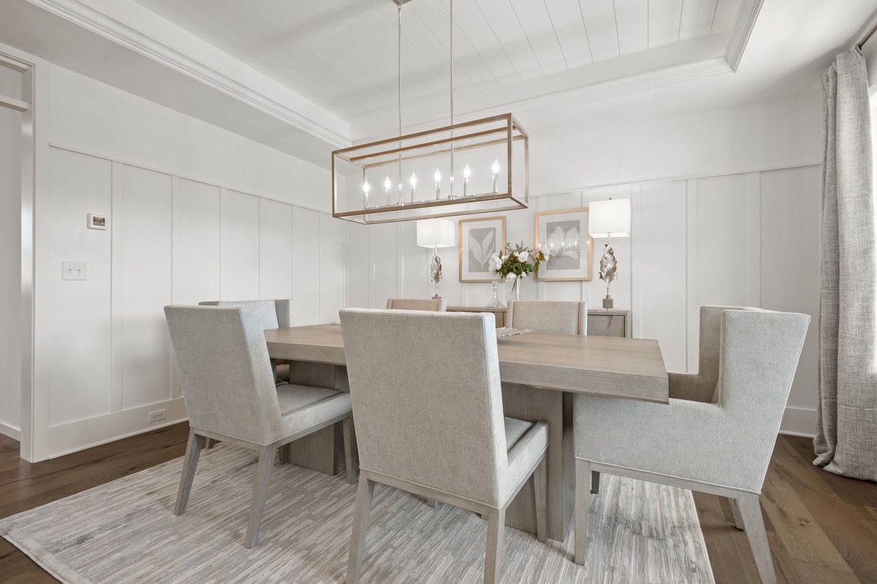 Dining room in the Ariel model from Garman Builders