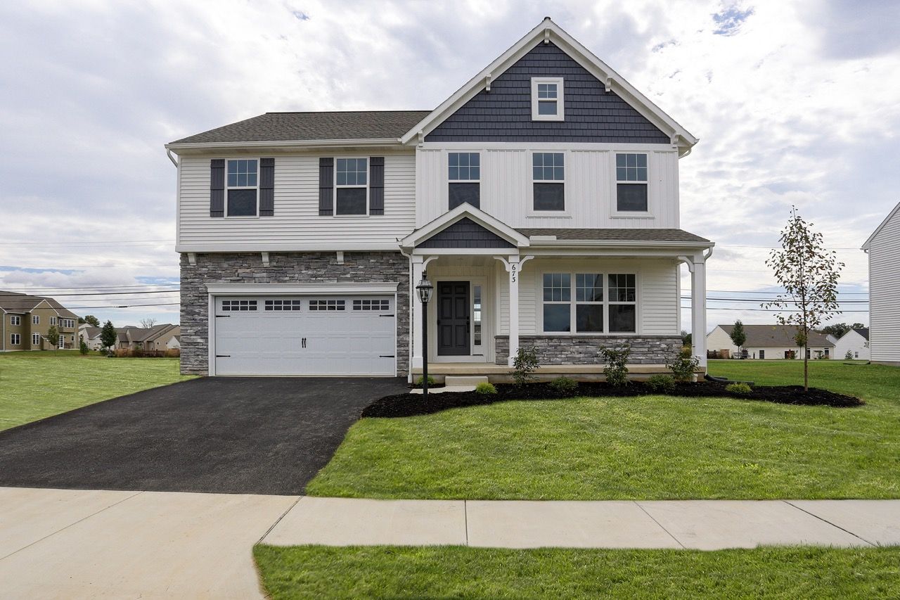 Front Elevation of the Sienna Model from Garman Builders