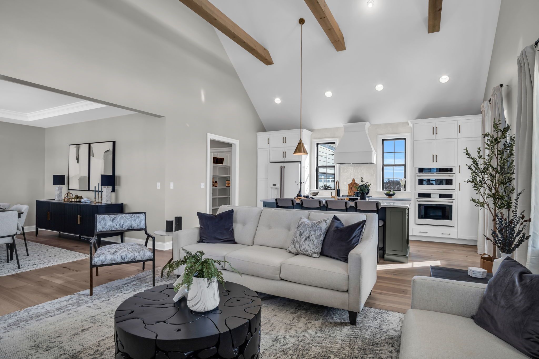 Living room in the Arbor model from Garman Builders