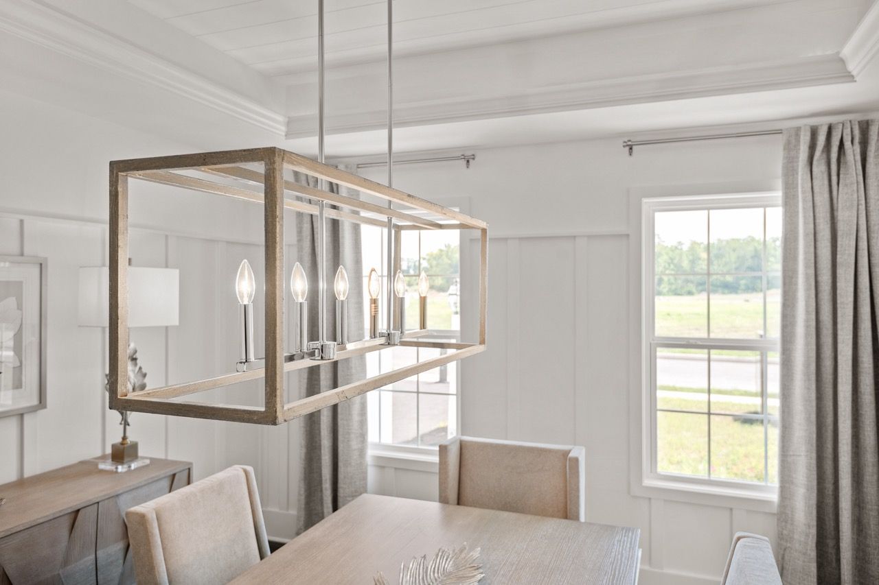Dining room in the Ariel model from Garman Builders