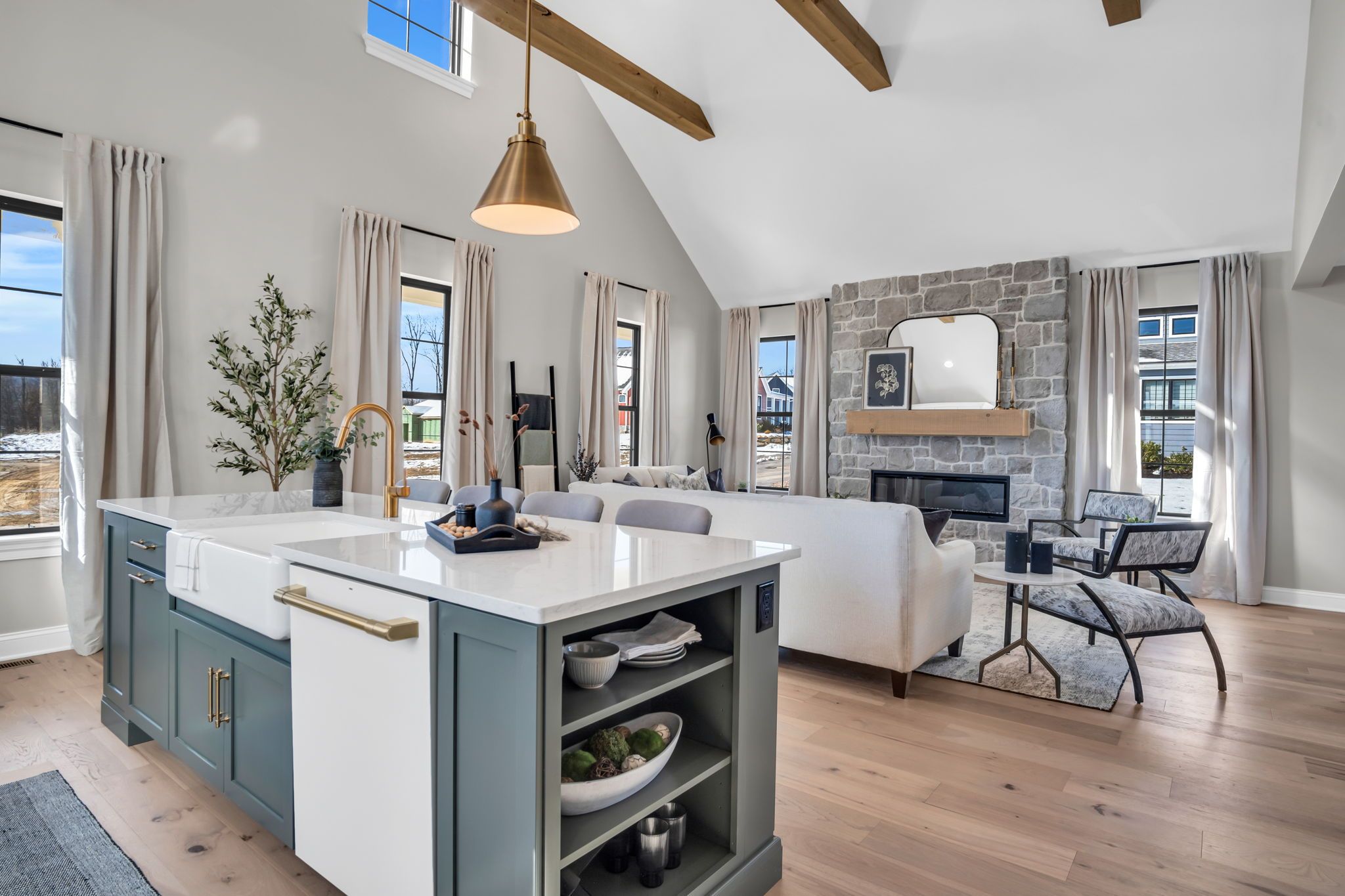 Kitchen in the Arbor model from Garman Builders