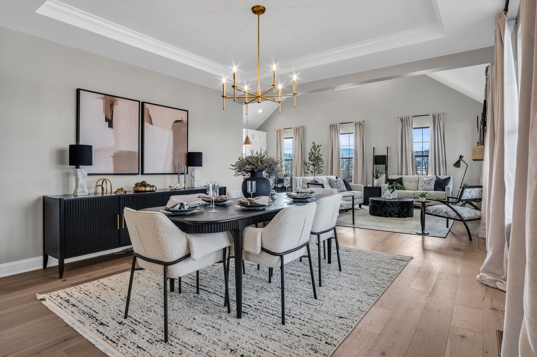 Dining room in the Arbor model from Garman Builders