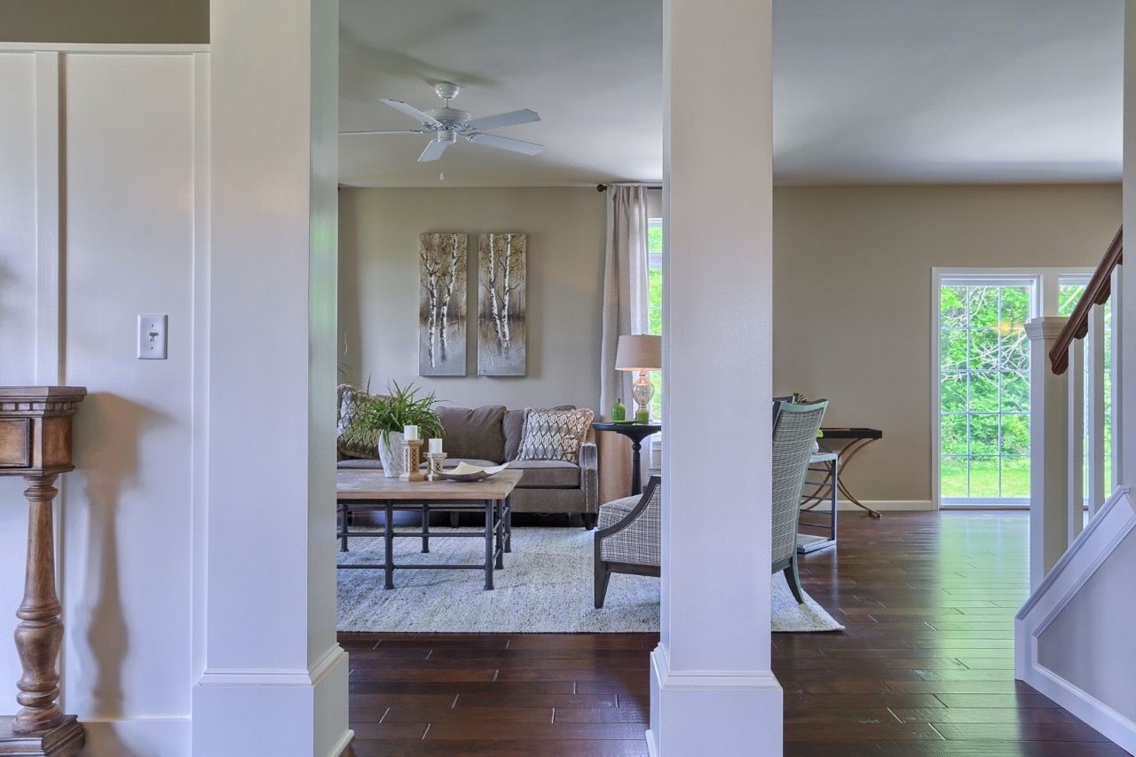 Living Room of the Sienna Model from Garman Builders