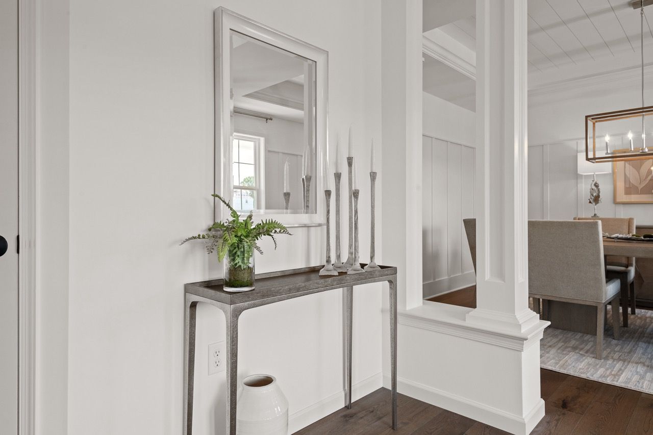 Dining room in the Ariel model from Garman Builders