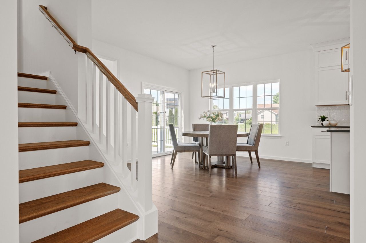 Dining room in the Ariel model from Garman Builders