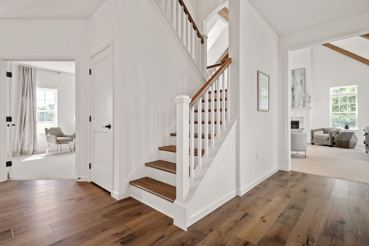 Staircase in the Ariel model from Garman Builders