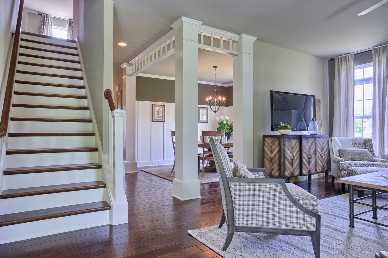 Living Room of the Sienna Model from Garman Builders