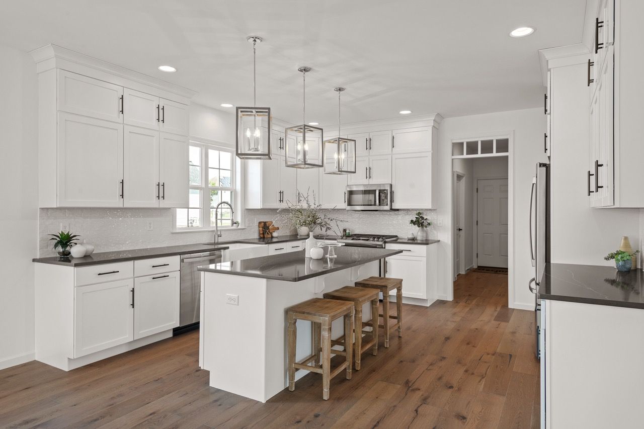 Kitchen in the Ariel model from Garman Builders