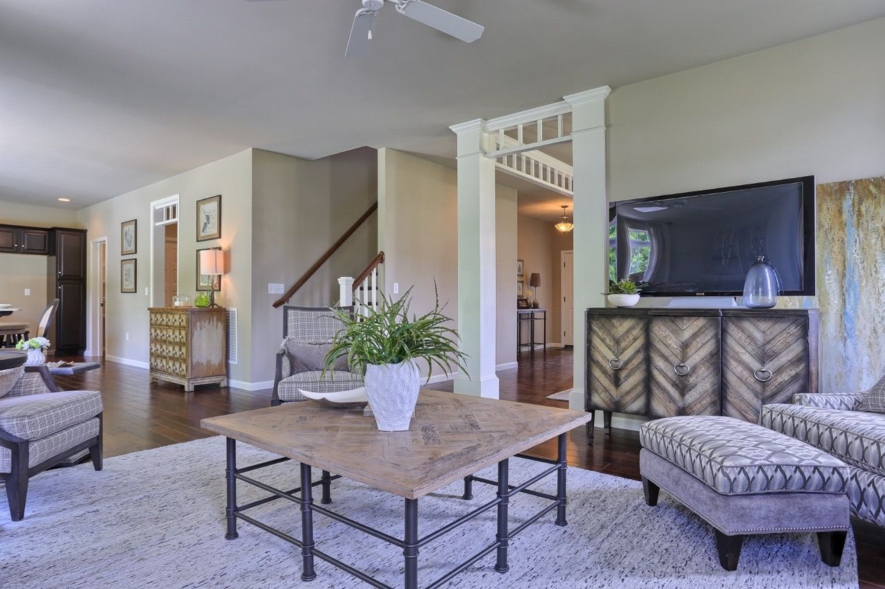 Living Room of the Sienna Model from Garman Builders