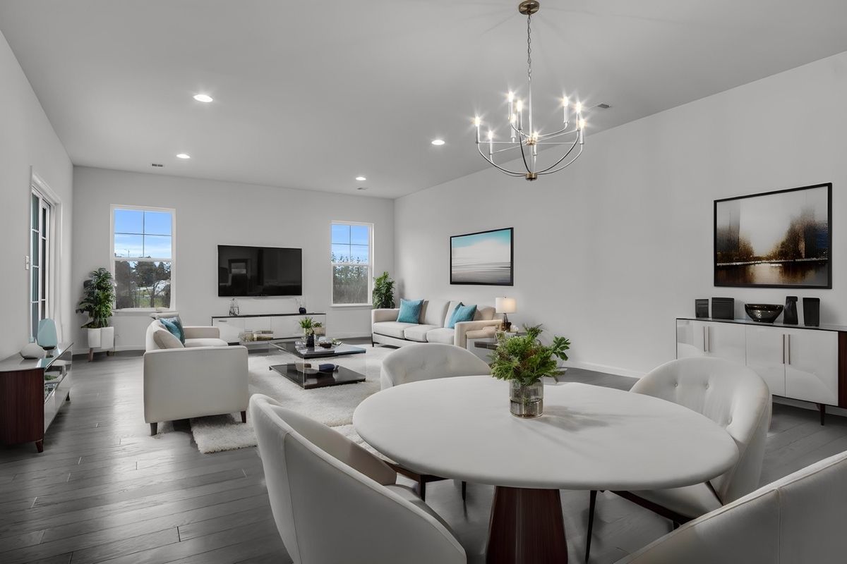 Living Room of the Griffin Model from Garman Builders