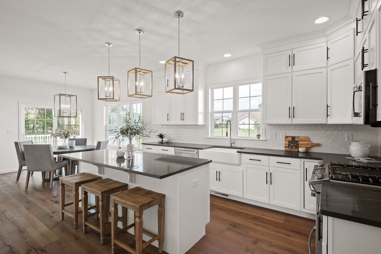 Kitchen in the Ariel model from Garman Builders