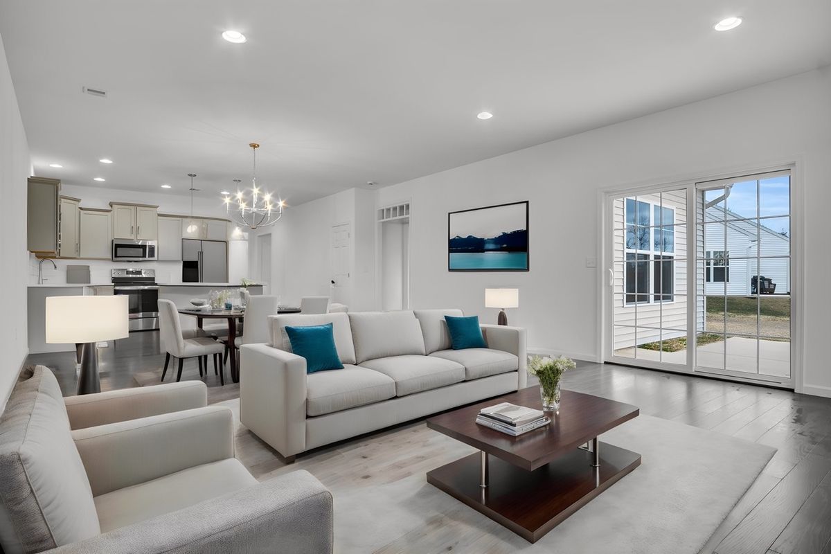 Living Room of the Griffin Model from Garman Builders