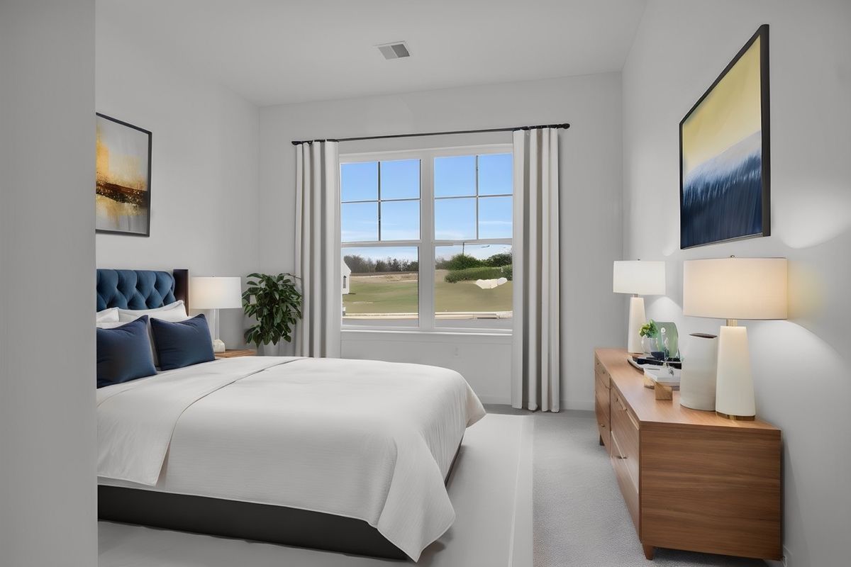 Bedroom of the Griffin Model from Garman Builders