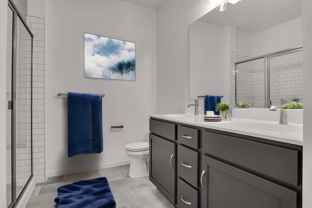 Full Bathroom of the Griffin Model from Garman Builders