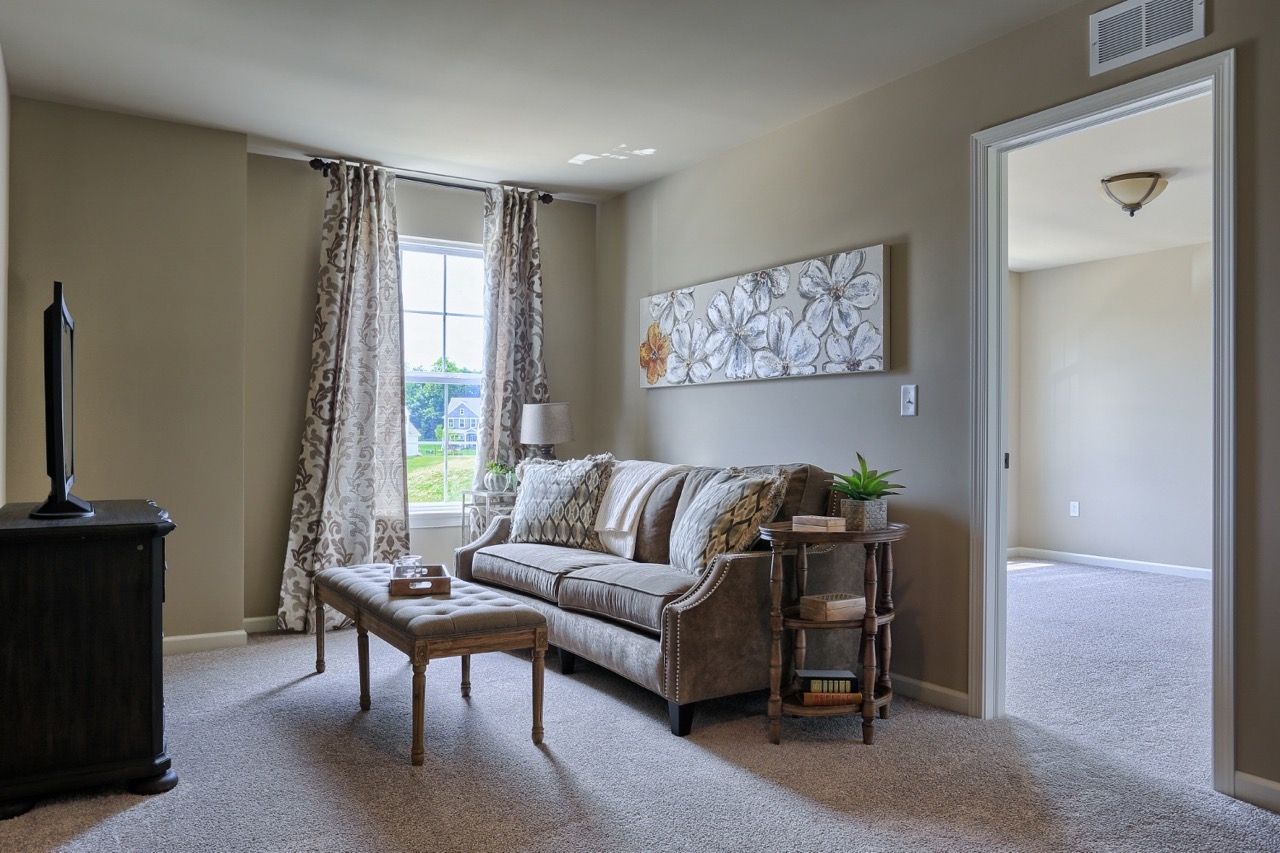 Living Room of the Sienna Model from Garman Builders