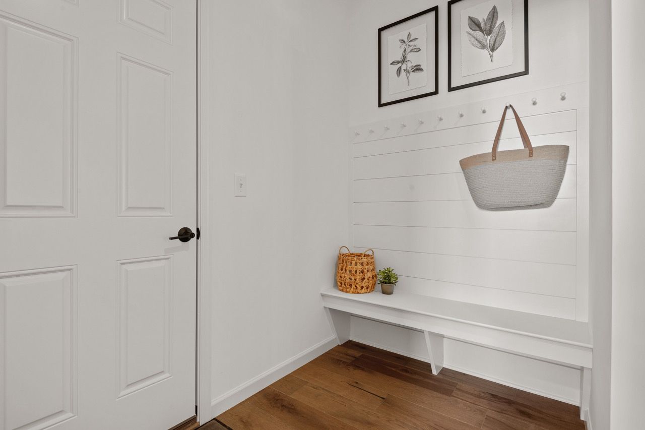 Mud room in the Ariel model from Garman Builders