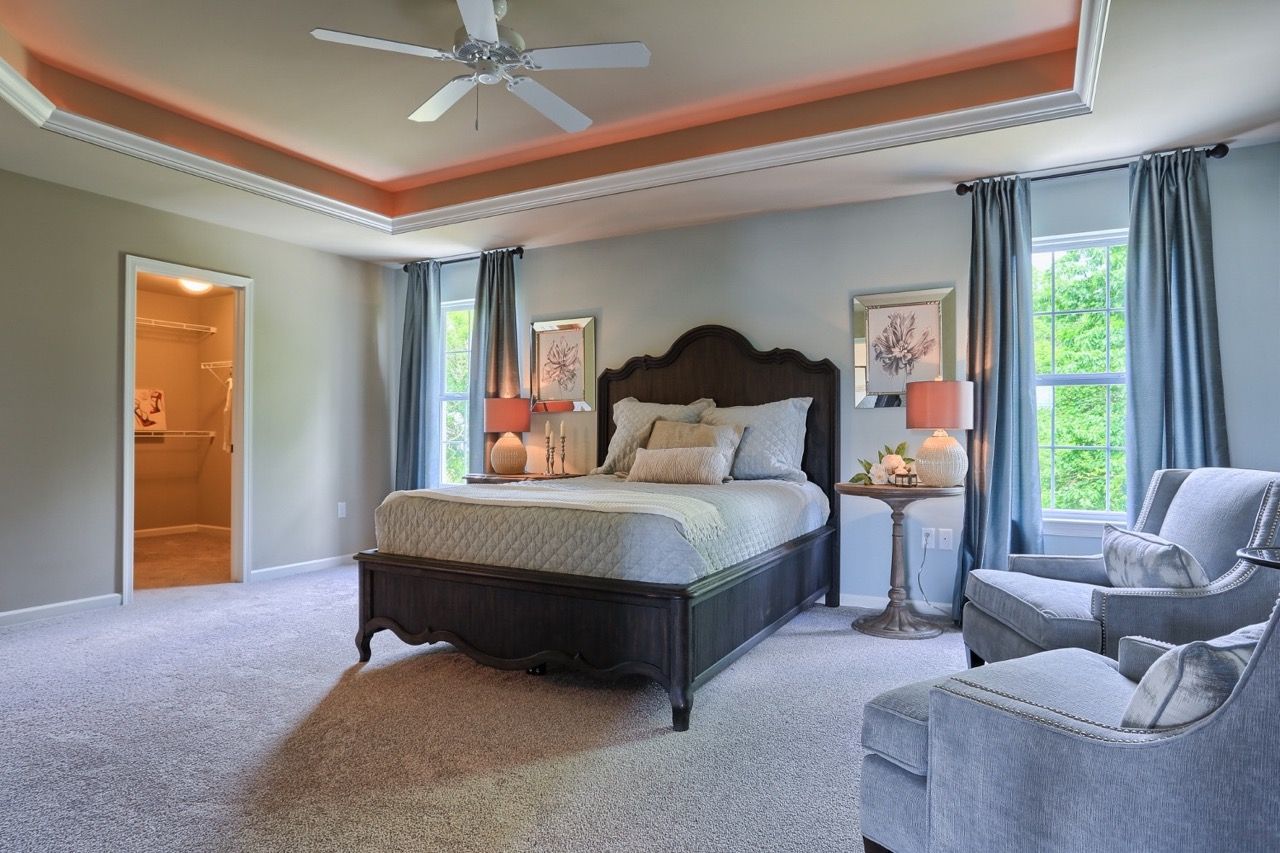 Large Bedroom of the Sienna Model from Garman Builders