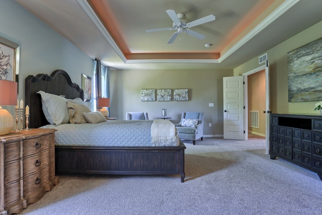 Large Bedroom of the Sienna Model from Garman Builders
