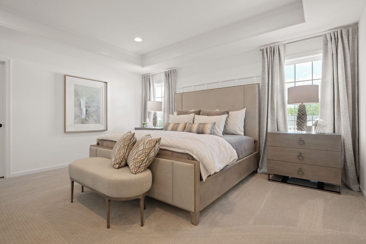 Bedroom in the Ariel model from Garman Builders