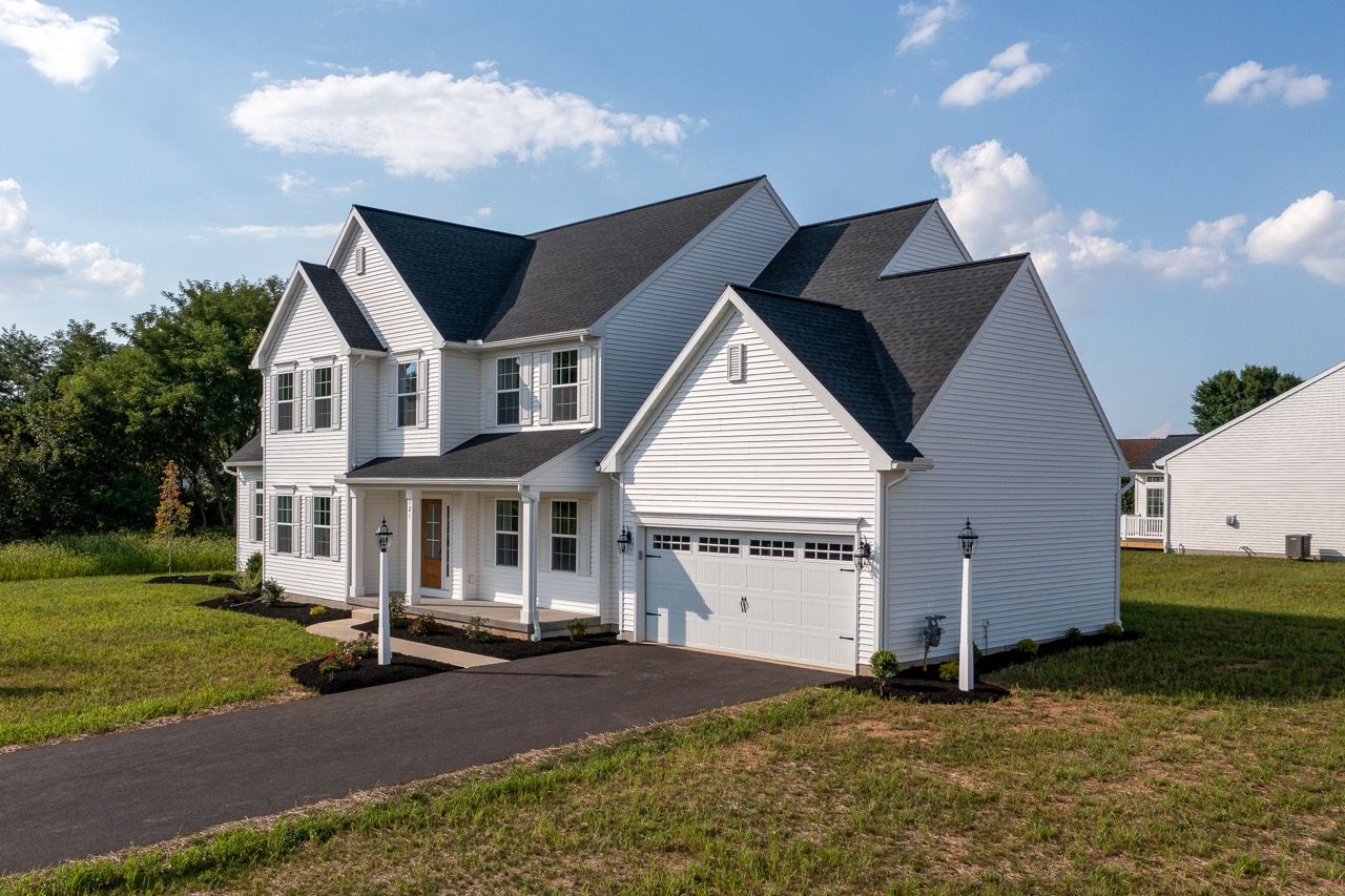 Front elevation of the Ariel model from Garman Builders