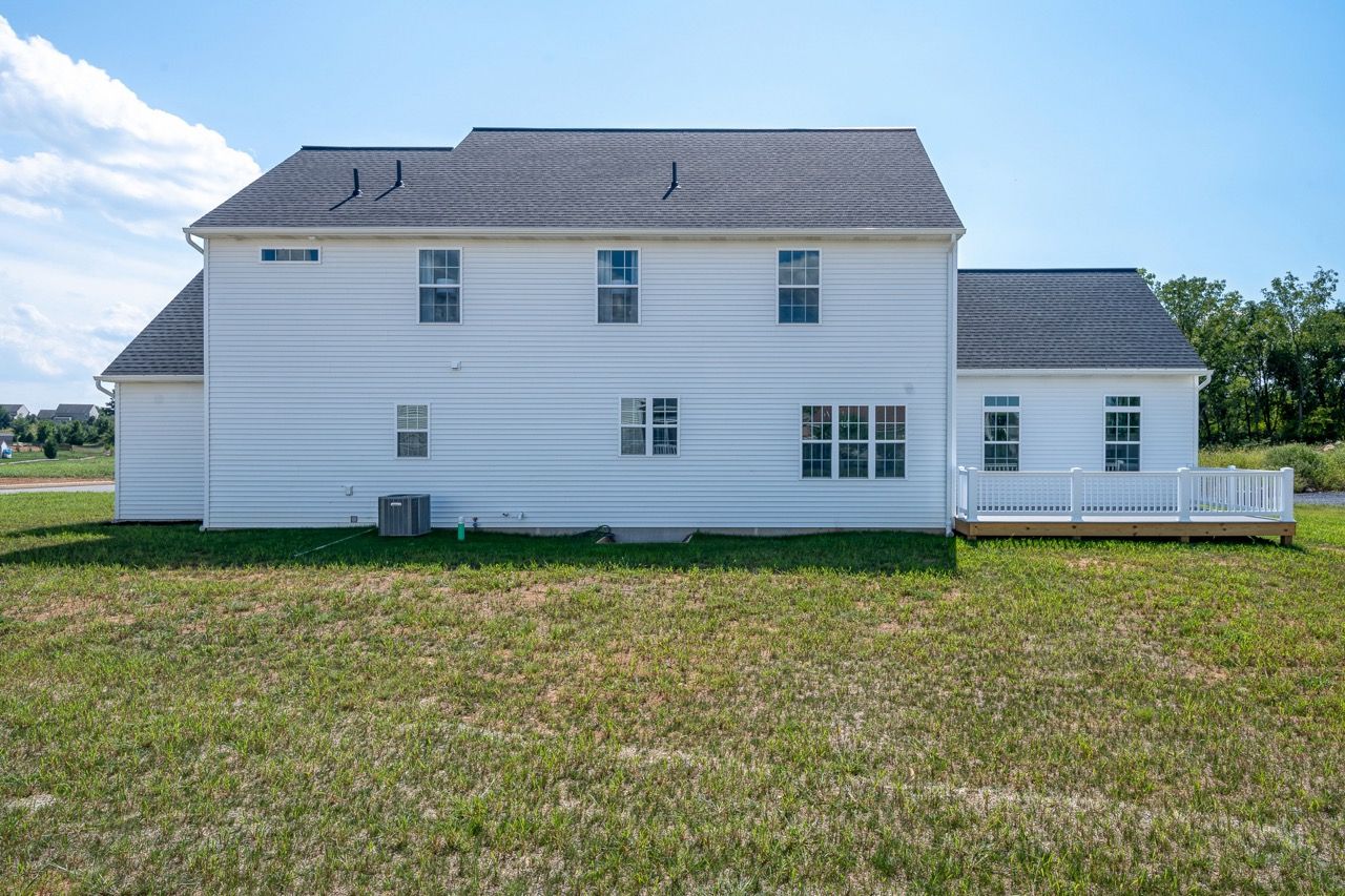 Rear elevation of the Ariel model from Garman Builders