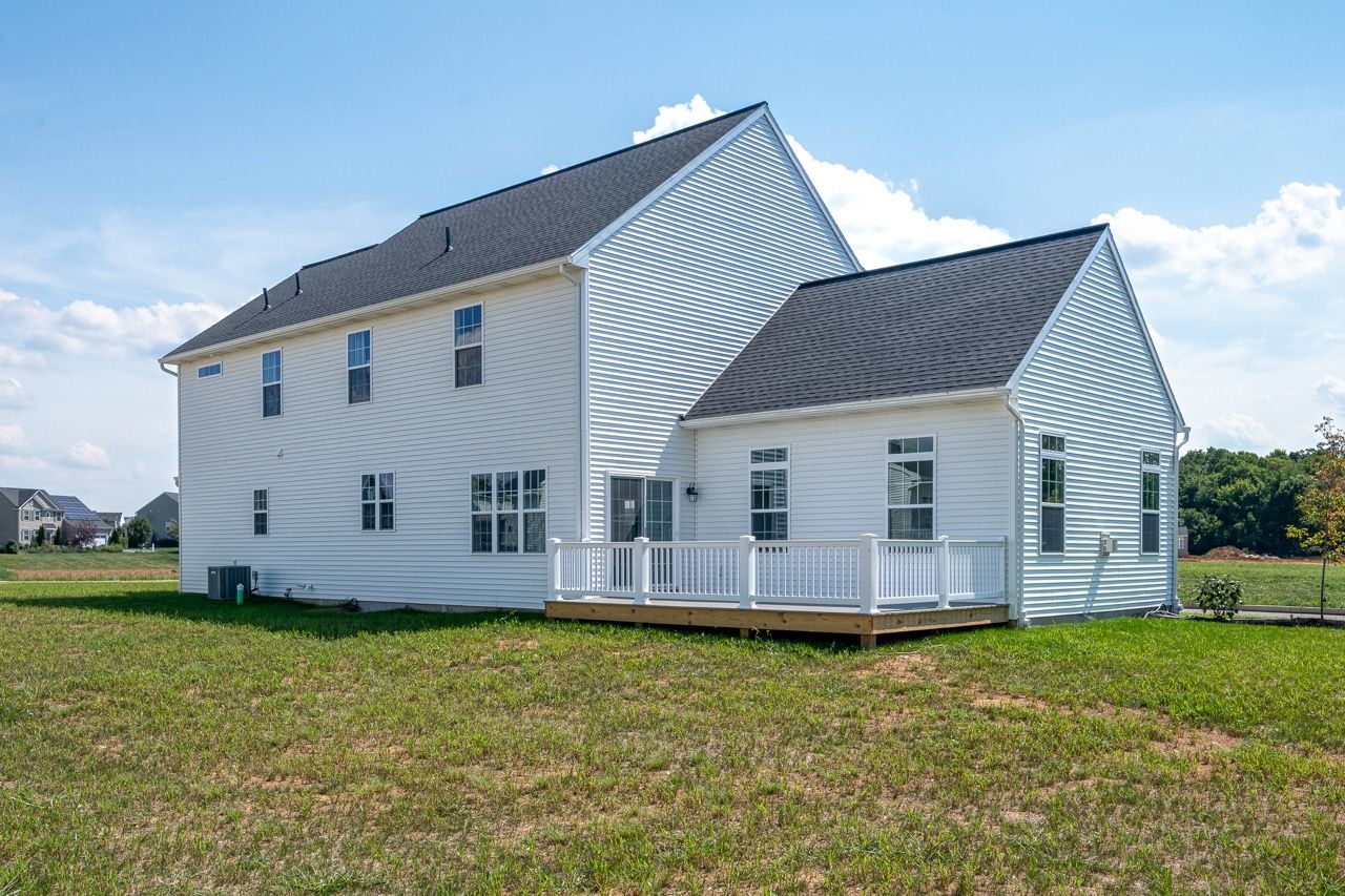 Rear elevation of the Ariel model from Garman Builders