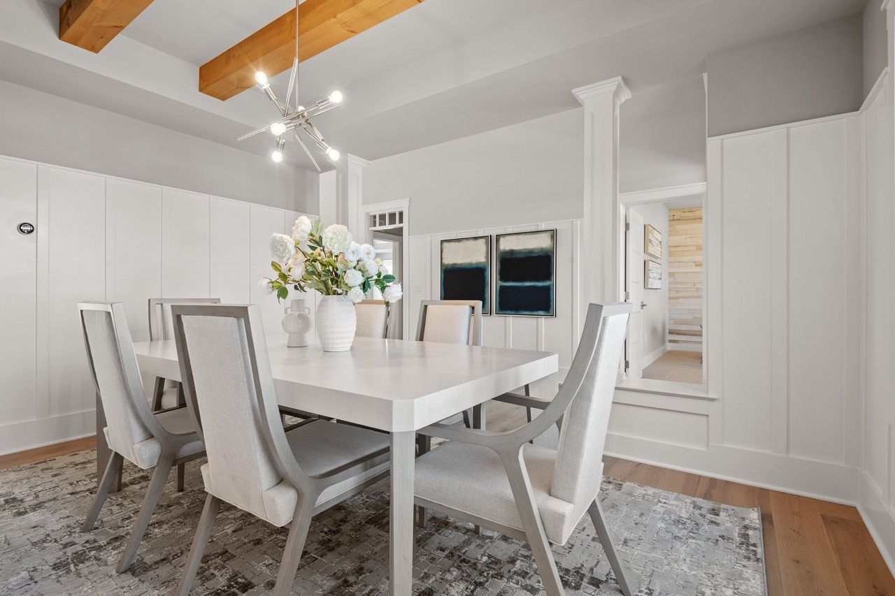 Dining room of the Davenport Model from Garman Builders