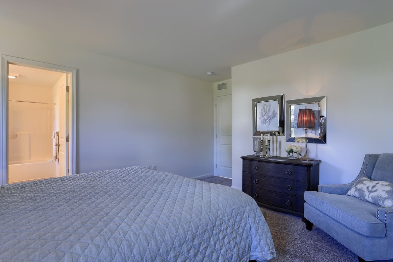 Bedroom of the Crawford Model from Garman Builders