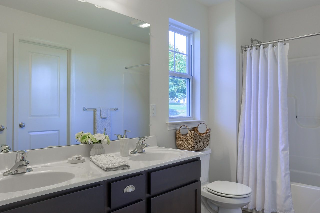 Full Bathroom of the Crawford Model from Garman Builders