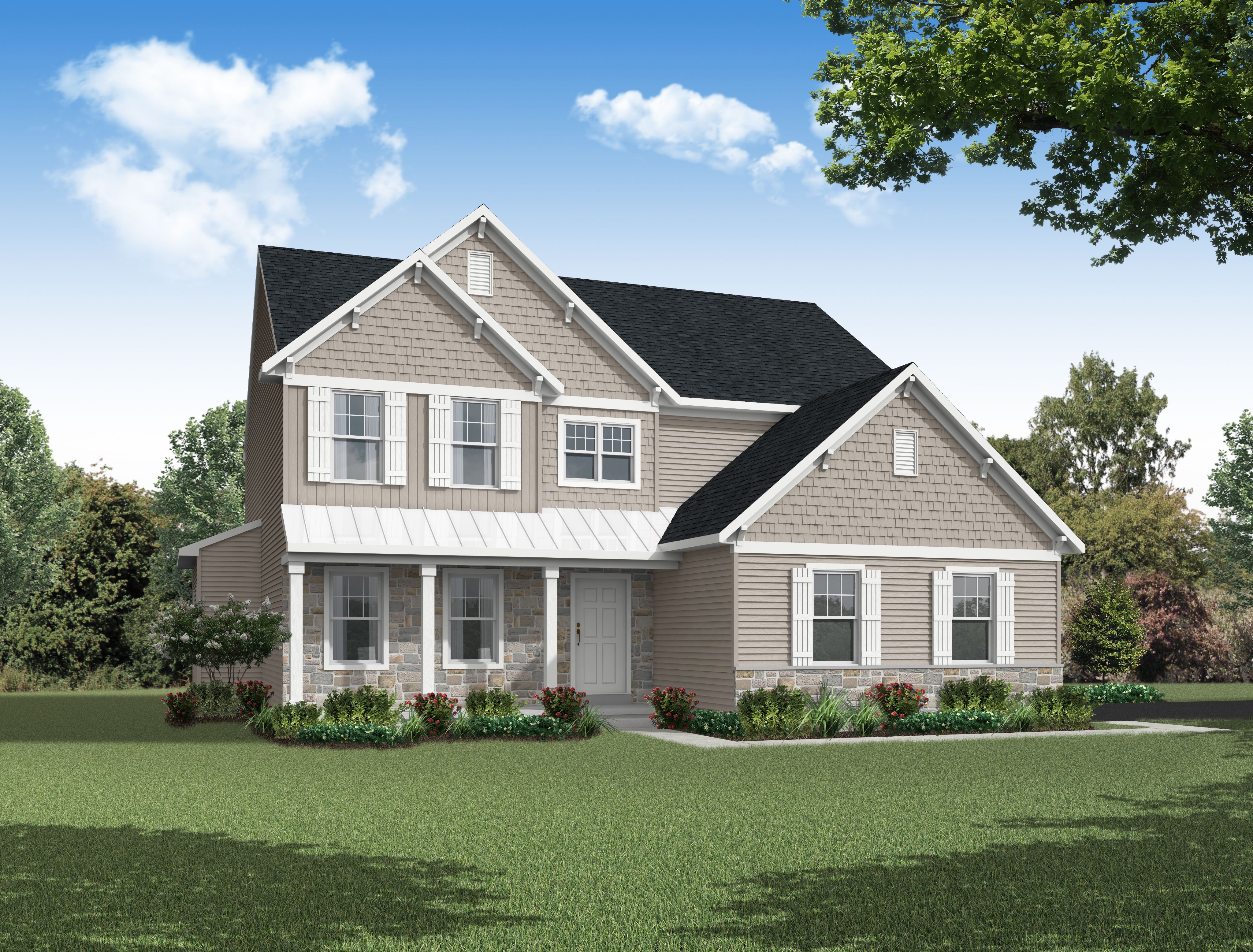 Front Elevation of the Mackenzie Model from Garman Builders