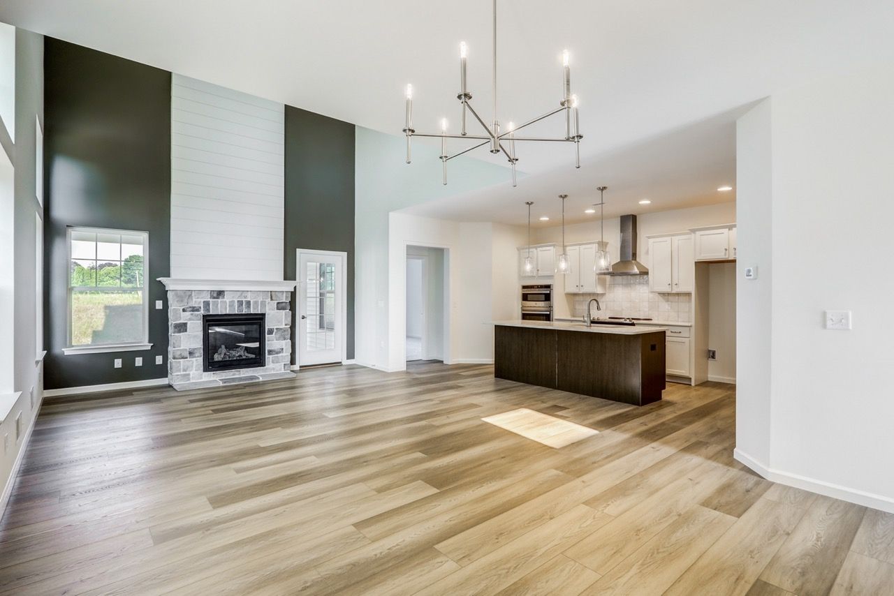 Living Room of the Sloane II Model from Garman Builders