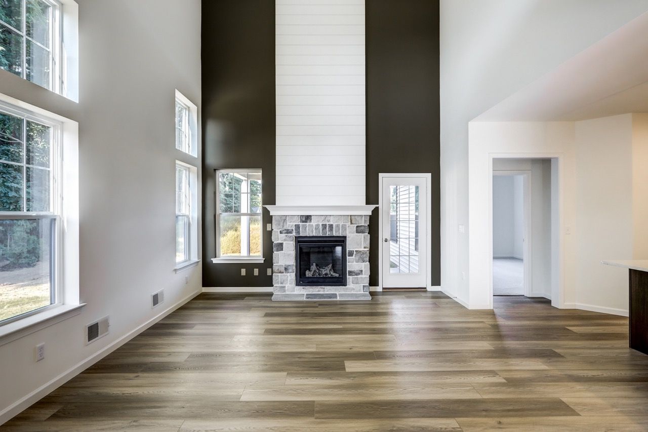 Living Room of the Sloane II Model from Garman Builders