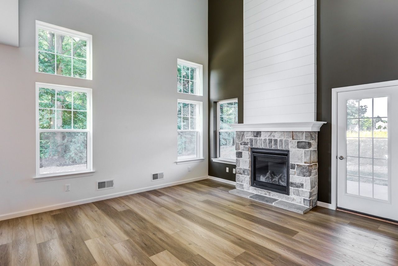 Living Room of the Sloane II Model from Garman Builders