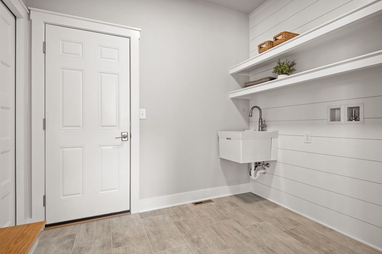 Laundry room of the Davenport Model from Garman Builders