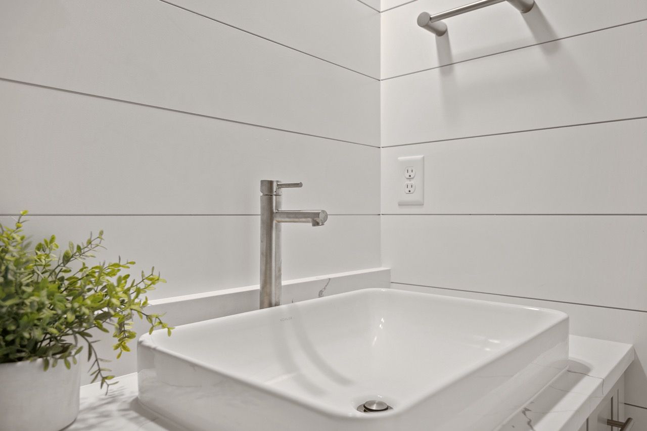 Powder room of the Davenport Model from Garman Builders