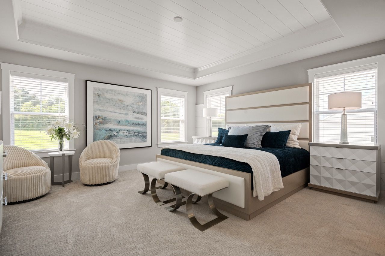 Bedroom of the Davenport Model from Garman Builders