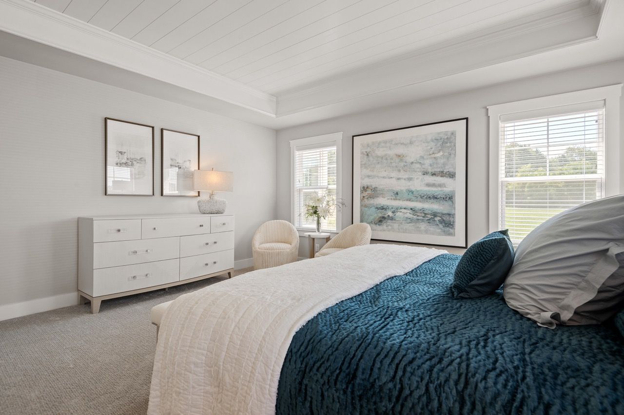Bedroom of the Davenport Model from Garman Builders