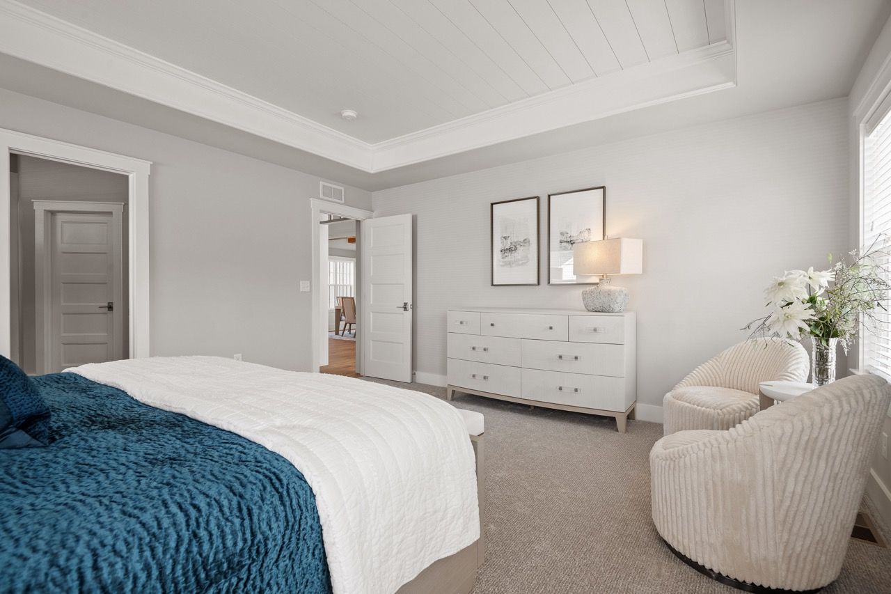 Bedroom of the Davenport Model from Garman Builders